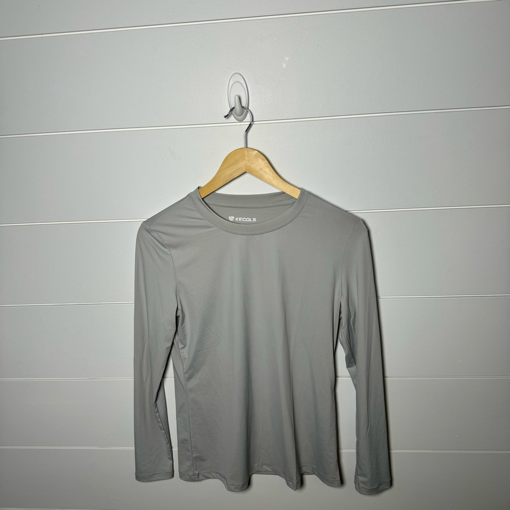Grey Workout Top Longsleeve